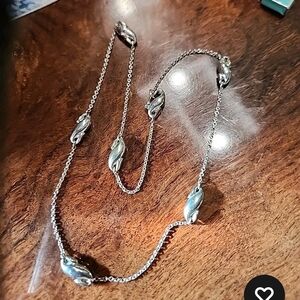 Tiffany & Co.RARE ELSA PERETTI Silver SEAHORSES  16 INCH Necklace